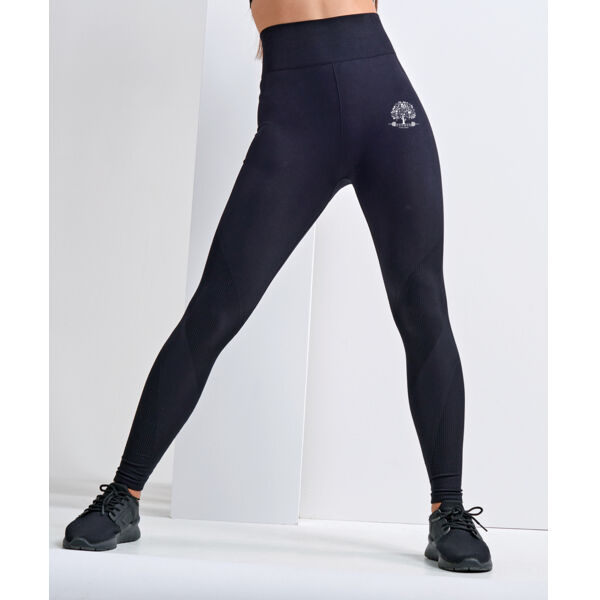 Oakman Coaching - Seamless '3D Fit' multi-sport sculpt solid colour leggings Thumbnail